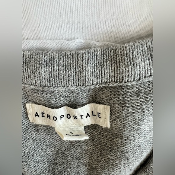 Aeropostale Grey Pink argyle cropped sweater vest Size Small - Picture 2 of 7